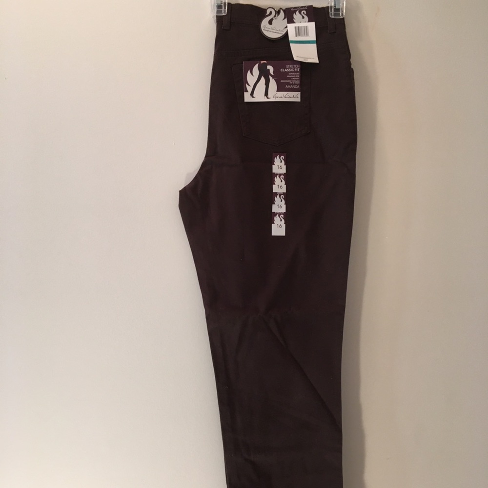 Gloria Vanderbilt Brown Jeans